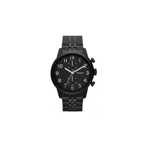 Bracelet de montre Fossil FS4877 Acier inoxydable Noir 22mm